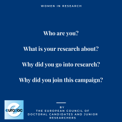 Eurodoc Women in Research Campaign