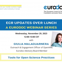 Eurodoc Lunchtime Seminar on Open Science Practices!