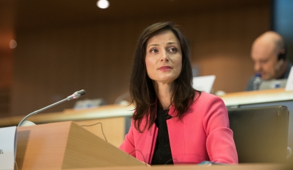 Mariya Gabriel at the European Parliament